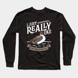 I just really like Northern Pintails Long Sleeve T-Shirt